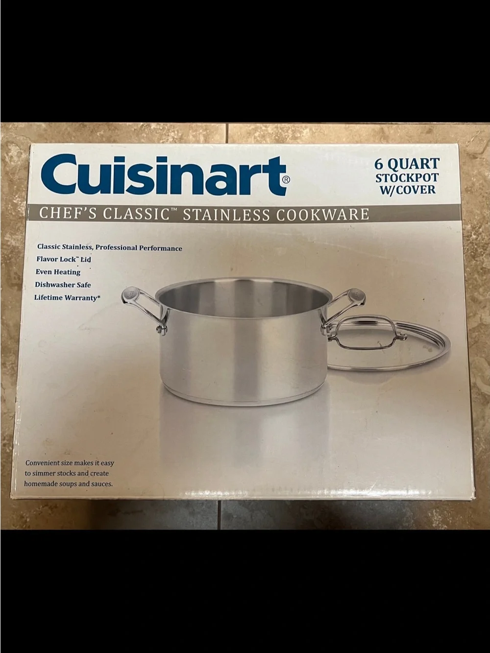 Cuisinart Stainless Steel 6-Quart Stockpot with Lid - Silver